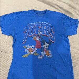 Vintage Disney NBA Junk Food Tee Philadelphia 76ers Size Medium M